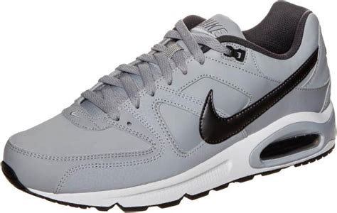 nike air max command leather sneakers grijs zwart heren